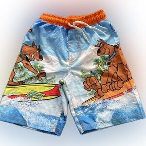 Scooby-Doo Kids Swim Trunks - Blue and Orange